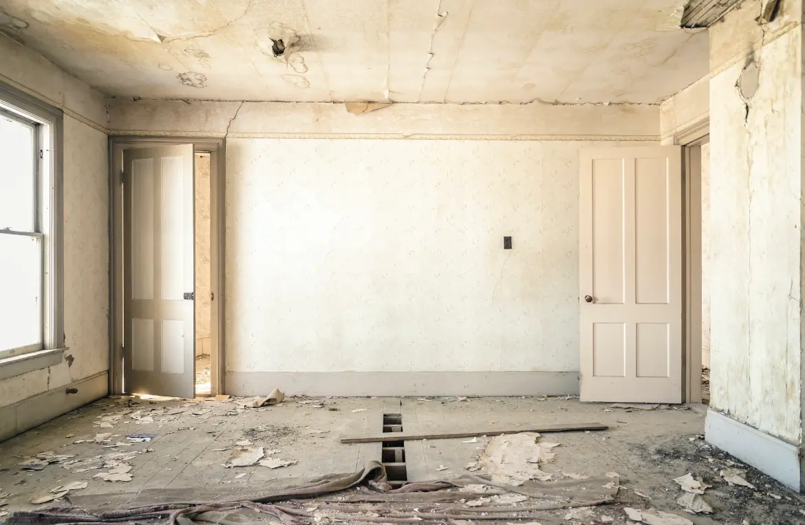 Waste disposal crew managing a cleanout project in Old Westbury